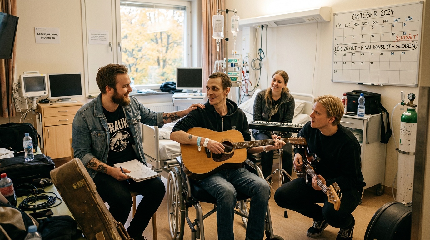Sjukdomskaos inför Melodifestivalen-finalen: gikt, halsont och magsjuka