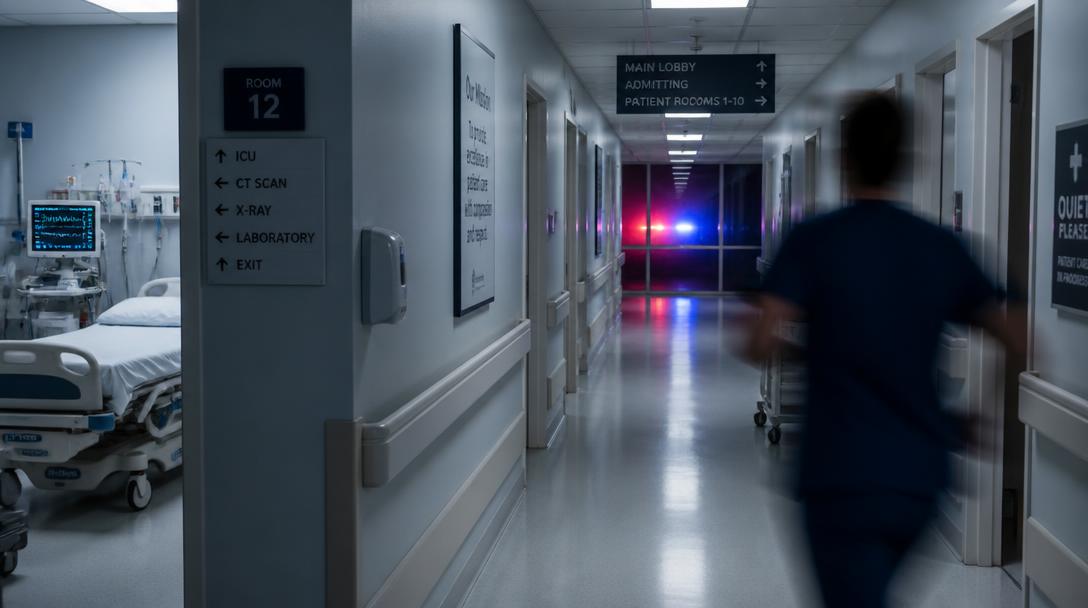 Sjukhusanställd på Ryhov misstänks för sexualbrott mot patient – gripen efter polisjakt på E4