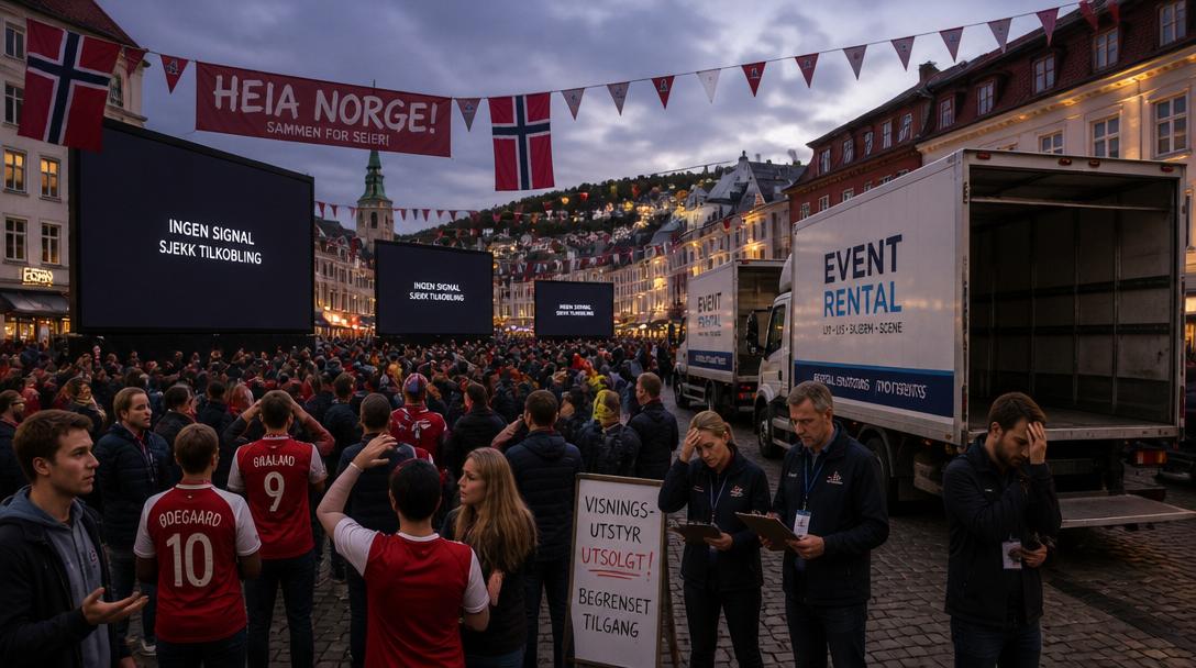 Skärmarna slut i Norge inför VM-kvartsfinal, Sverige kontaktas om hjälp