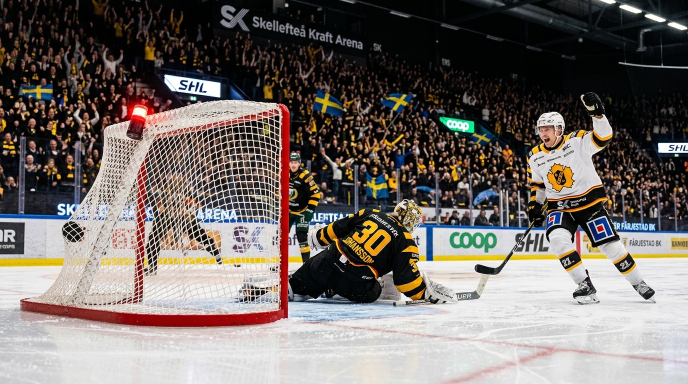 Skellefteå vann SM-finalens första match mot Rögle med 4–1