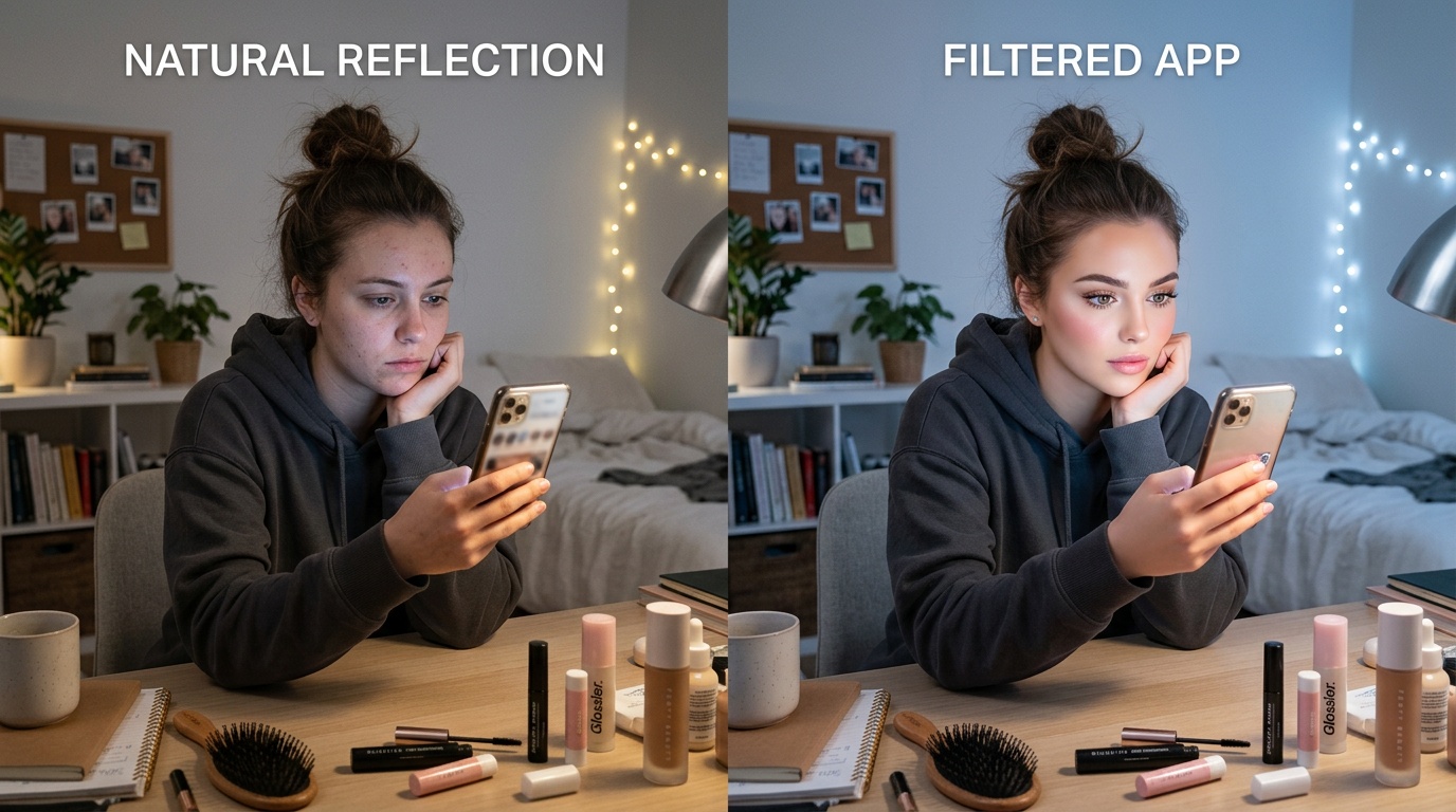 Skönhetsfilter på TikTok ökar självkritiken bland unga kvinnor, visar studie
