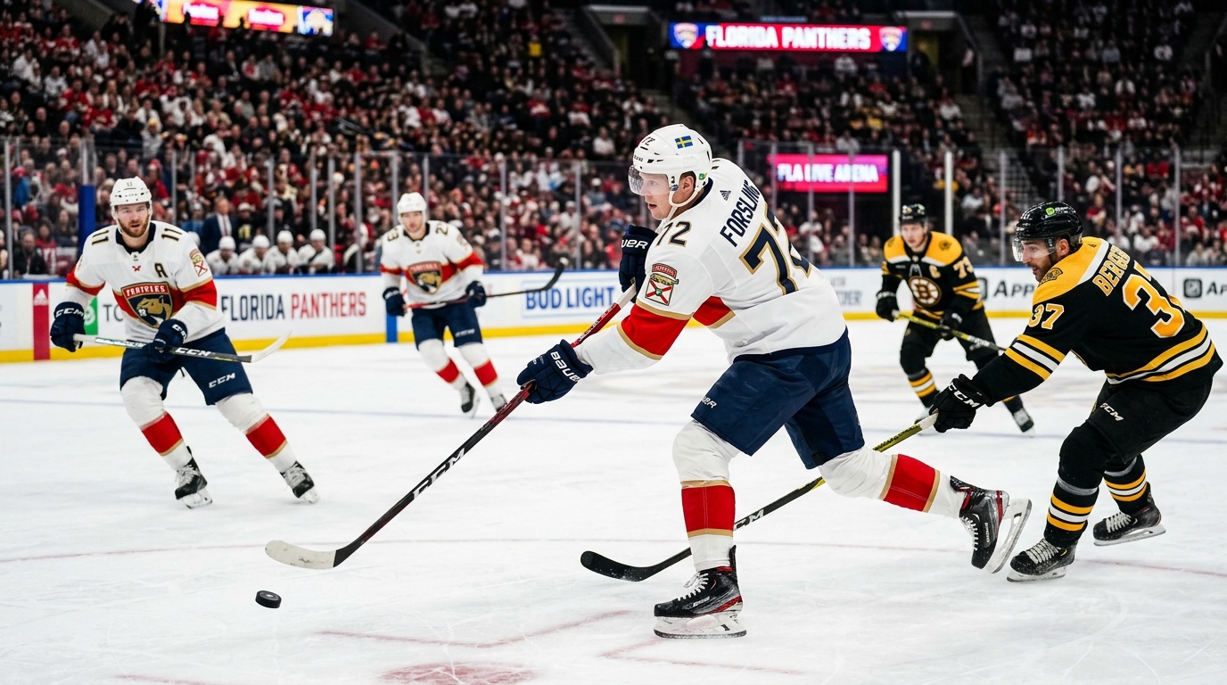 Skoog och Jansson plockar första NHL-poängen i Floridas 8–1-kross mot Detroit