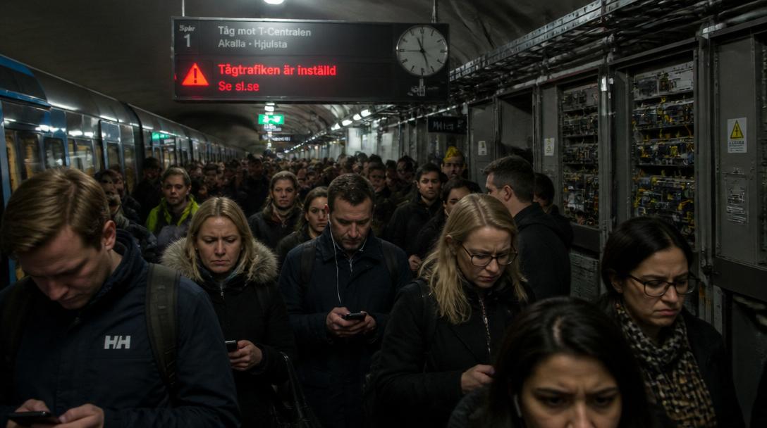 SL har hittat felet bakom störningarna på röda linjen