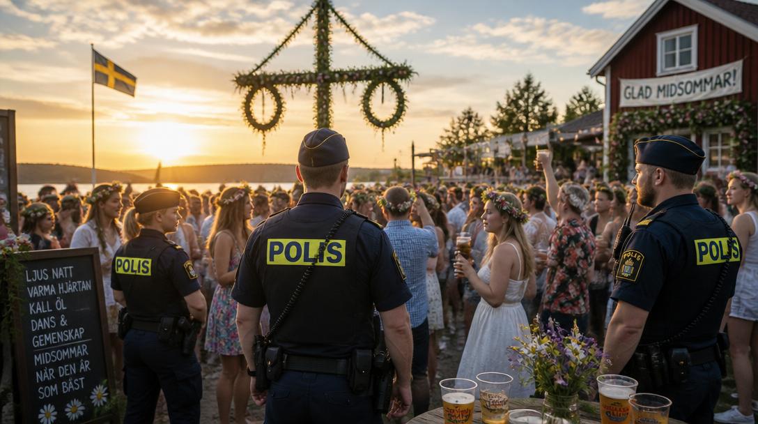 Slagsmål och fylleri präglade midsommarafton, men polisen kallar det normalt