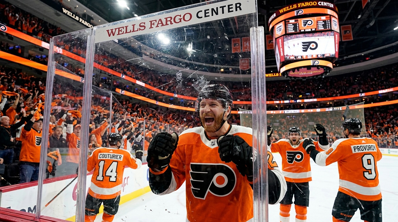 Slagsmål vände matchen, Philadelphia ett steg från kvartsfinal