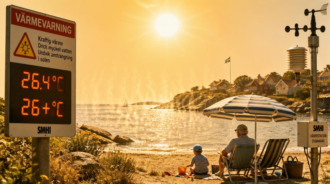 SMHI väntar över 26 grader på Västkusten i helgen