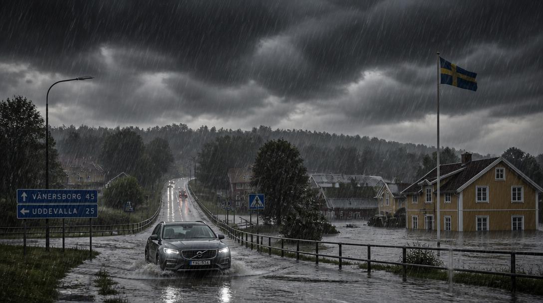 SMHI varnar för skyfall i mellersta Sverige under lördagsnatten