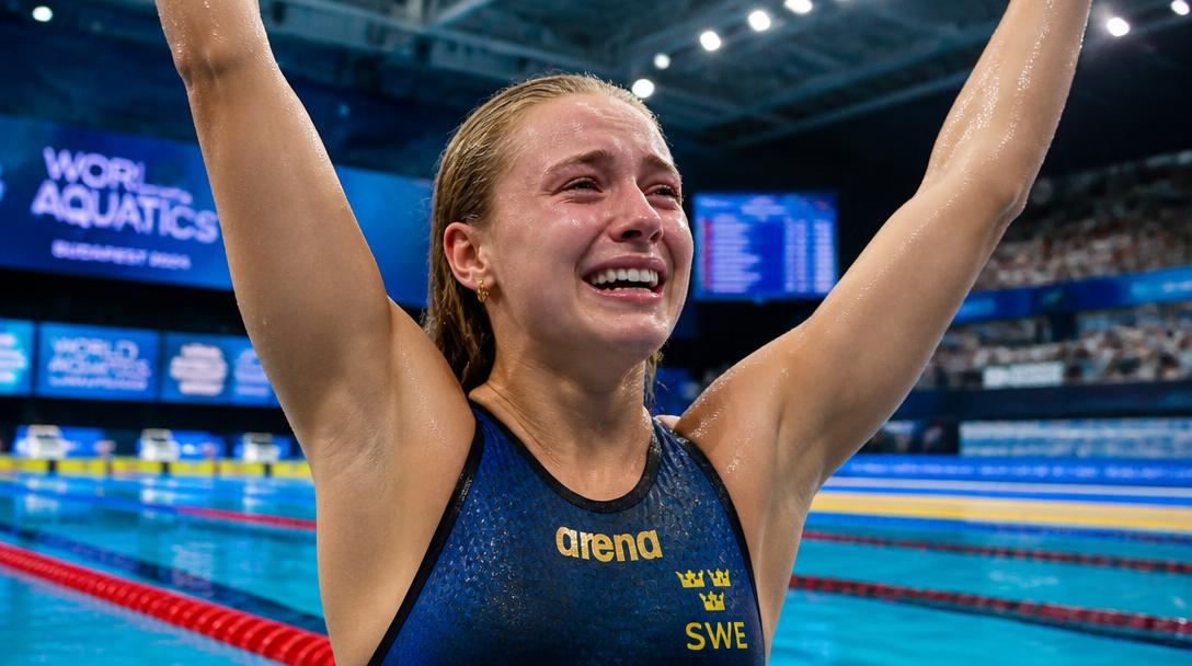 Sofia Åstedt slog personligt rekord i sim-EM-premiären i Paris