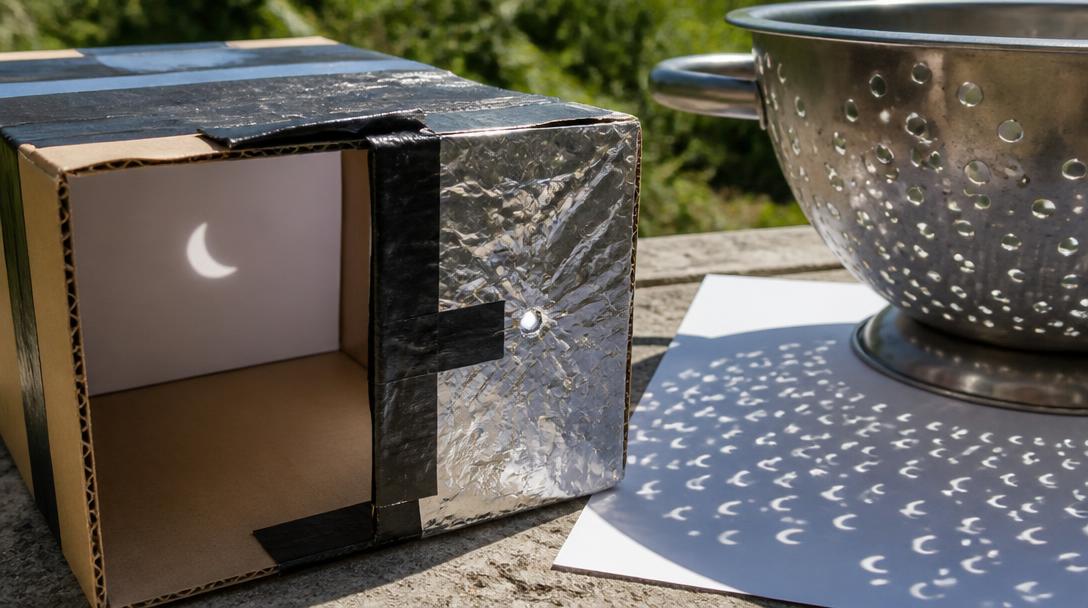 Solförmörkelsen syns runt 19 – så ser du den utan specialglasögon