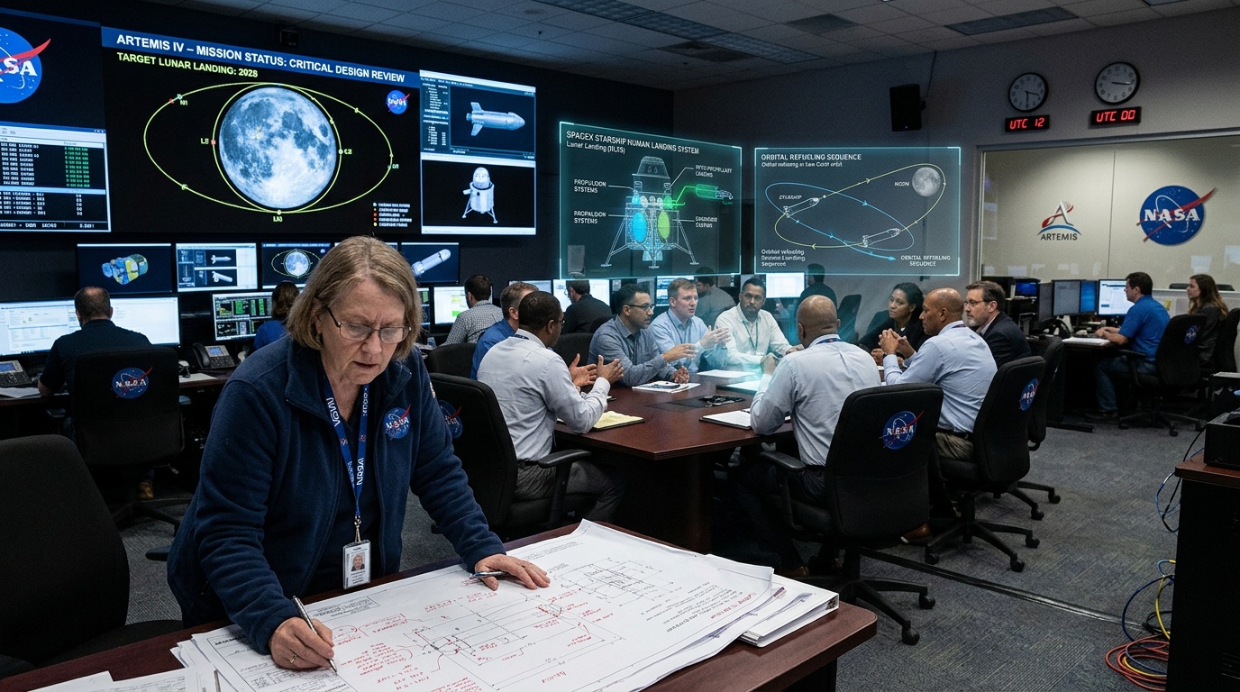 SpaceX:s månlandare riskerar nya förseningar, NASA och SpaceX oeniga om manuell kontroll