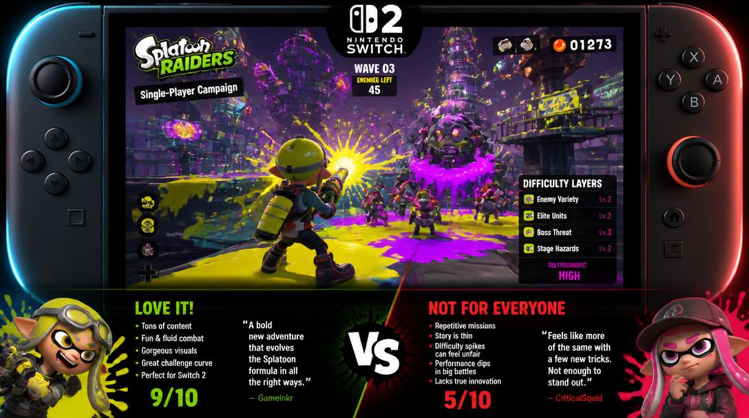 Splatoon Raiders hyllas och kritiseras, recensenterna är oeniga