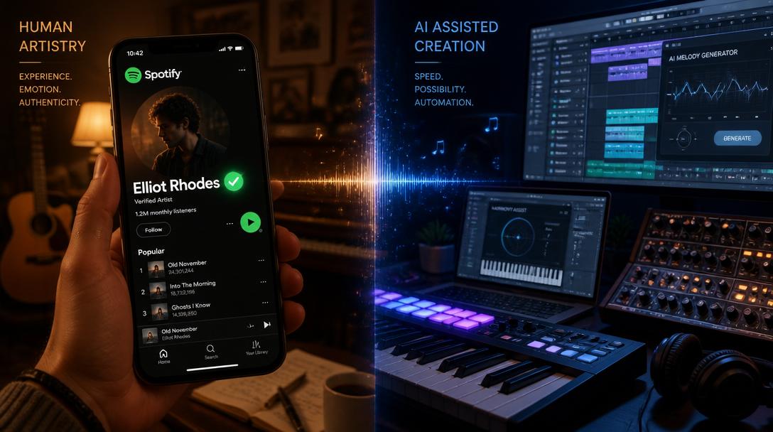 Spotify inför grön bock för att skilja mänskliga artister från AI-genererade profiler