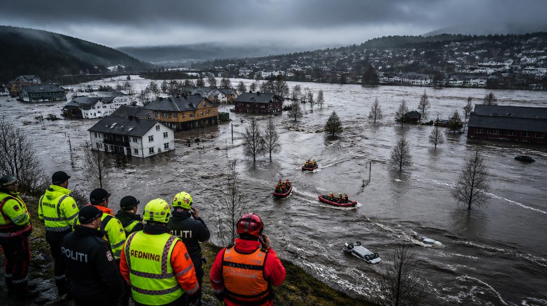 Stabsläge i Boden efter kraftigt regn: "Värsta jag varit med om"