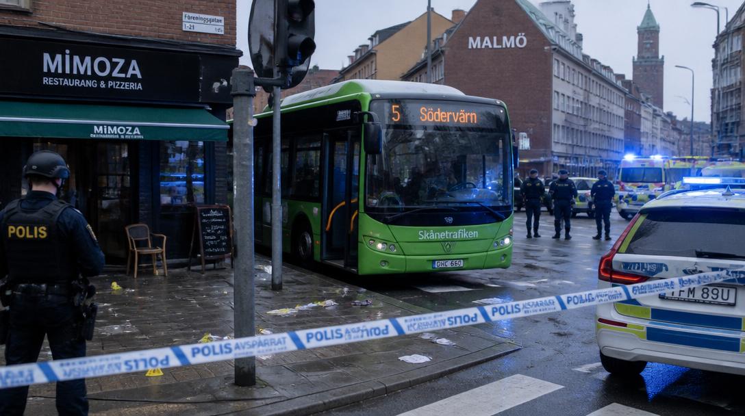Stadsbuss körde över skarp handgranat i Malmö innan detonation