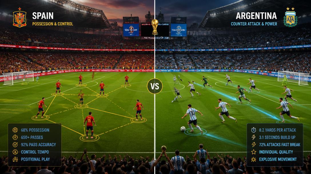Statistiken ger Spanien fördel i VM-finalen mot Argentina