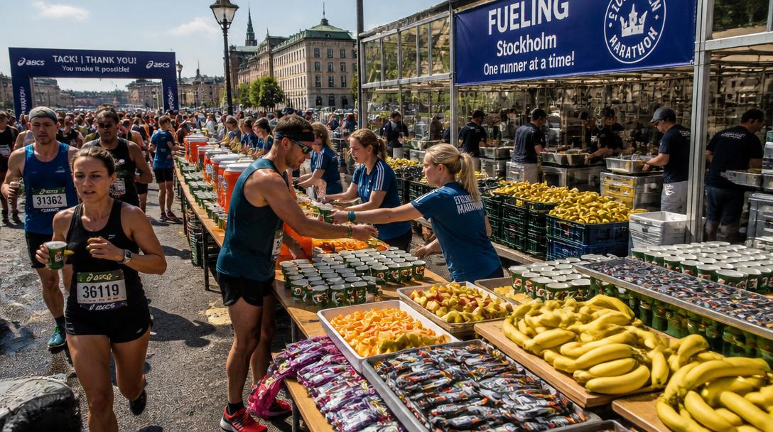 Stockholm Maraton serverar 2,5 ton pasta till 21 000 löpare