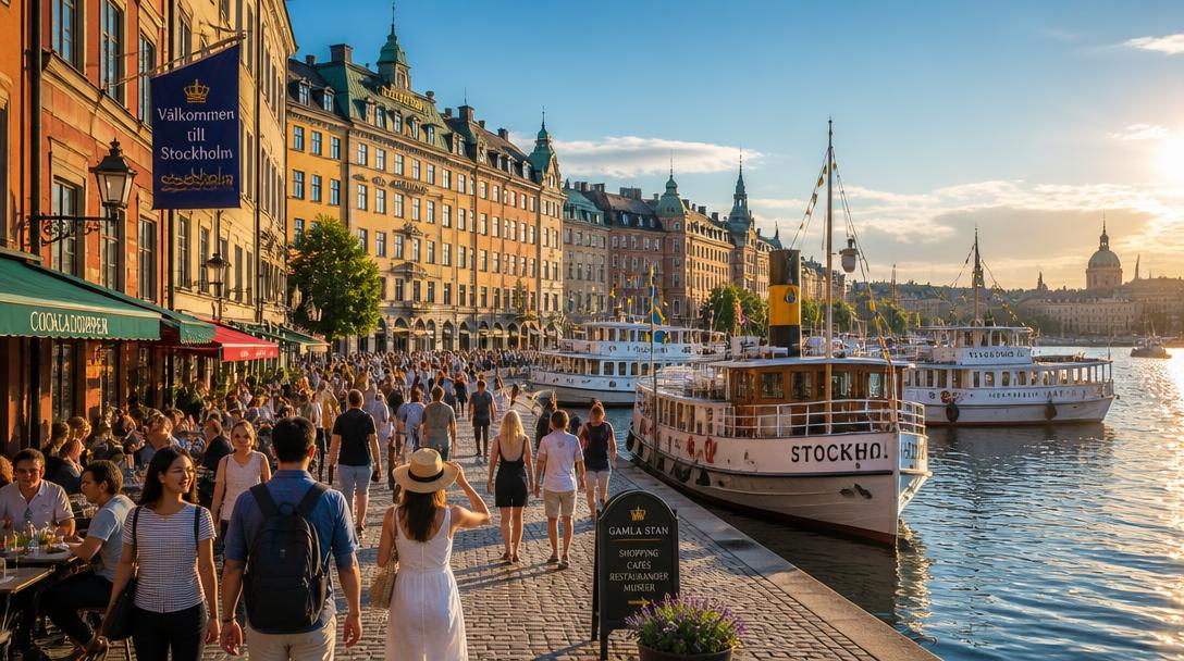 Stockholm satte turistrekord sommaren 2026 med 3,6 miljoner gästnätter