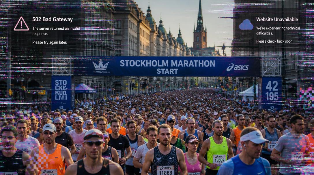 Stockholms Marathons hemsida kraschade timmar före rekordstart