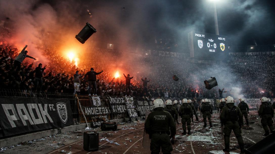 Stök på Stockholms Stadion under Sverige–Frankrike