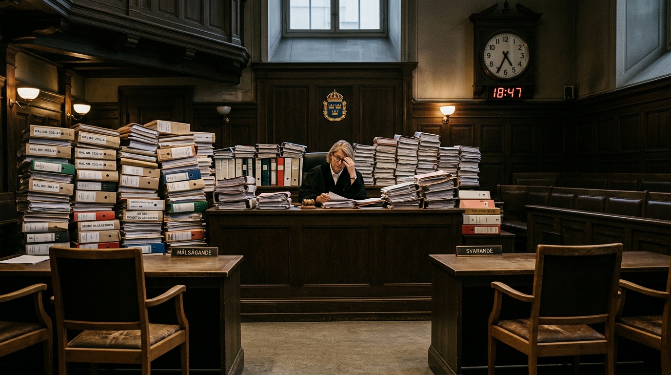 Stor brist på domare vid svenska tingsrätter: "Nästan omöjligt att rekrytera"
