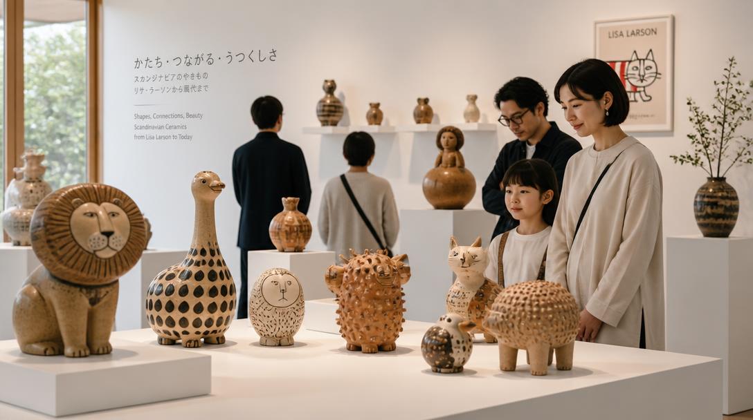 Stor minnesutställning över Lisa Larson turnerar i Japan fram till 2028