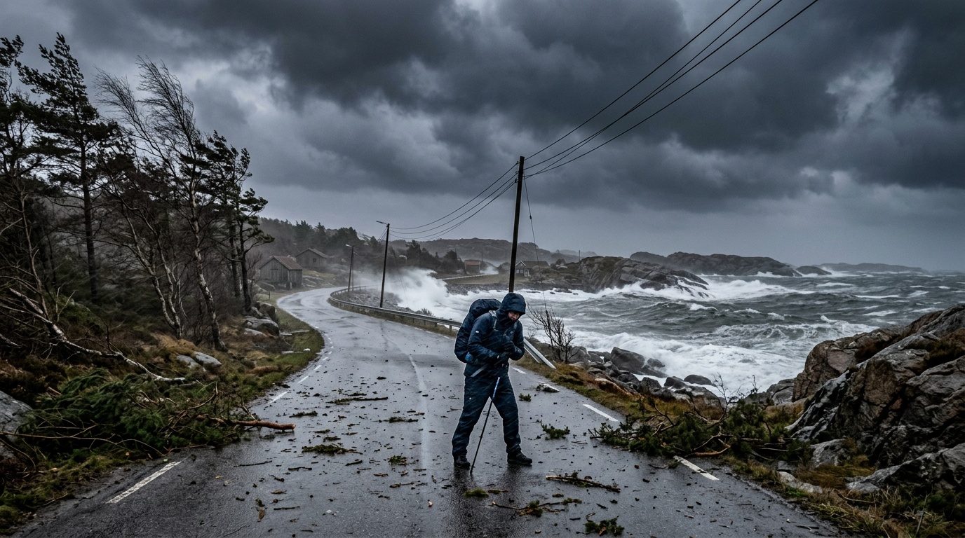 Stormen Dave slår mot Sverige på påskdagen, orange varning utfärdad