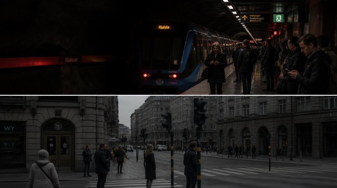 Strömavbrott drabbade 37 000 hushåll i Stockholm – tunnelbanan stoppades