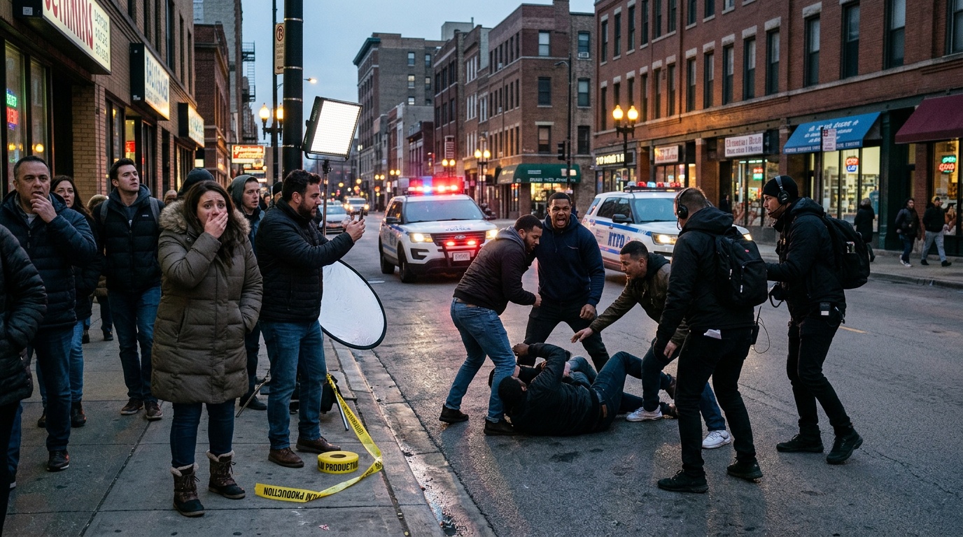 Studentfilm utlöste larm om misshandel vid Masthuggskajen i Göteborg