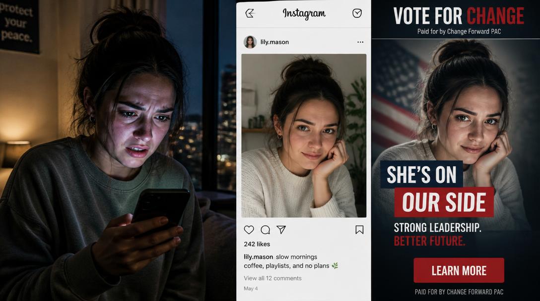 Stulna bilder på svenska kvinnor används i Maga-kampanjer i USA