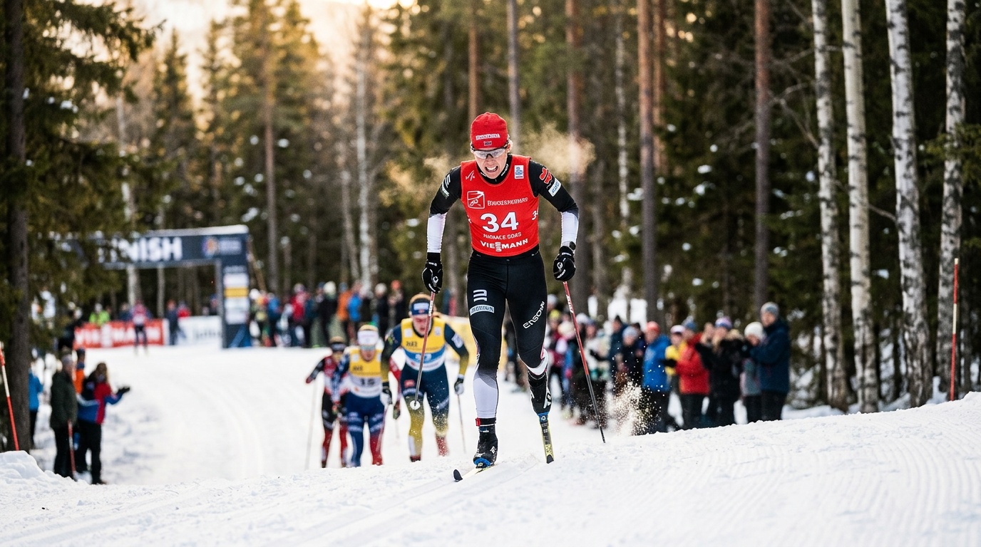Sundling vann världscupens sista lopp, Diggins föll i karriärens final