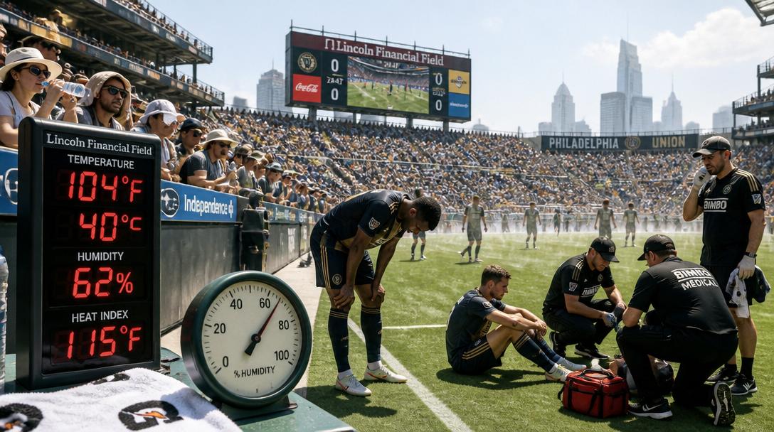 Superhetta hotar VM-matcher – värmeindex kan nå 46 grader i Philadelphia