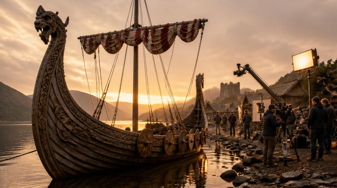 Svensk förening hyrde ut vikingaskepp till Nolans storfilm – väntar fortfarande på 60 000 kronor