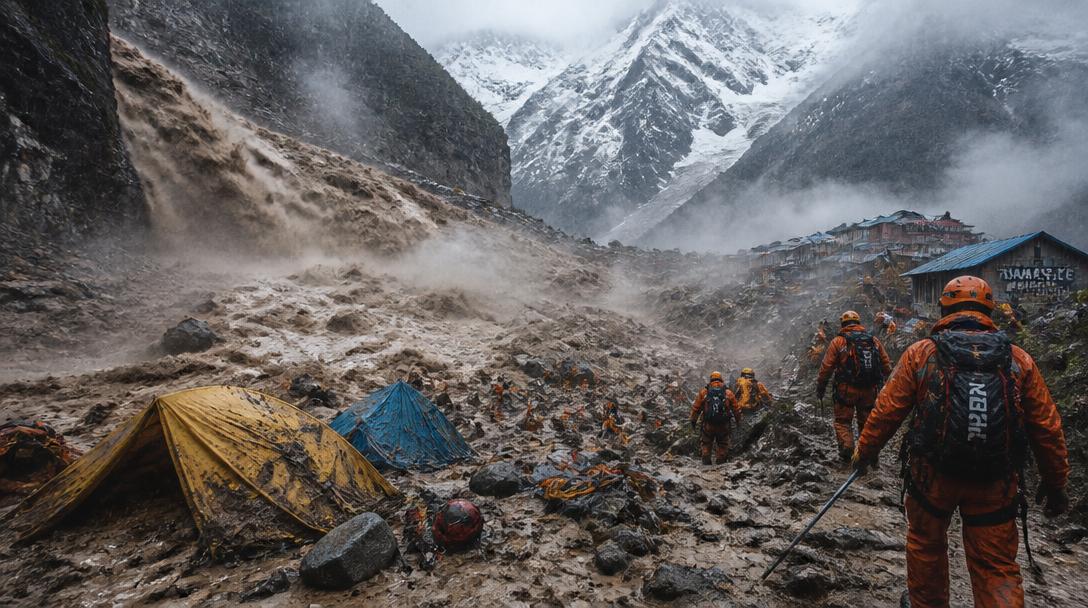 Svensk medborgare saknas efter lerskred i Nepal