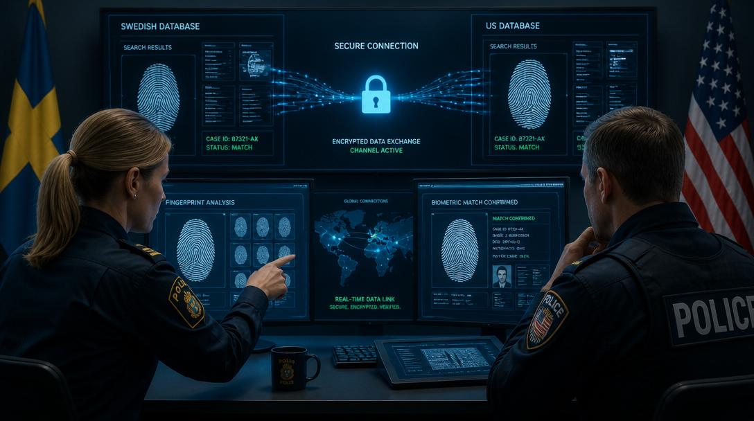 Svenska polisen börjar dela fingeravtrycksdatabas direkt med FBI