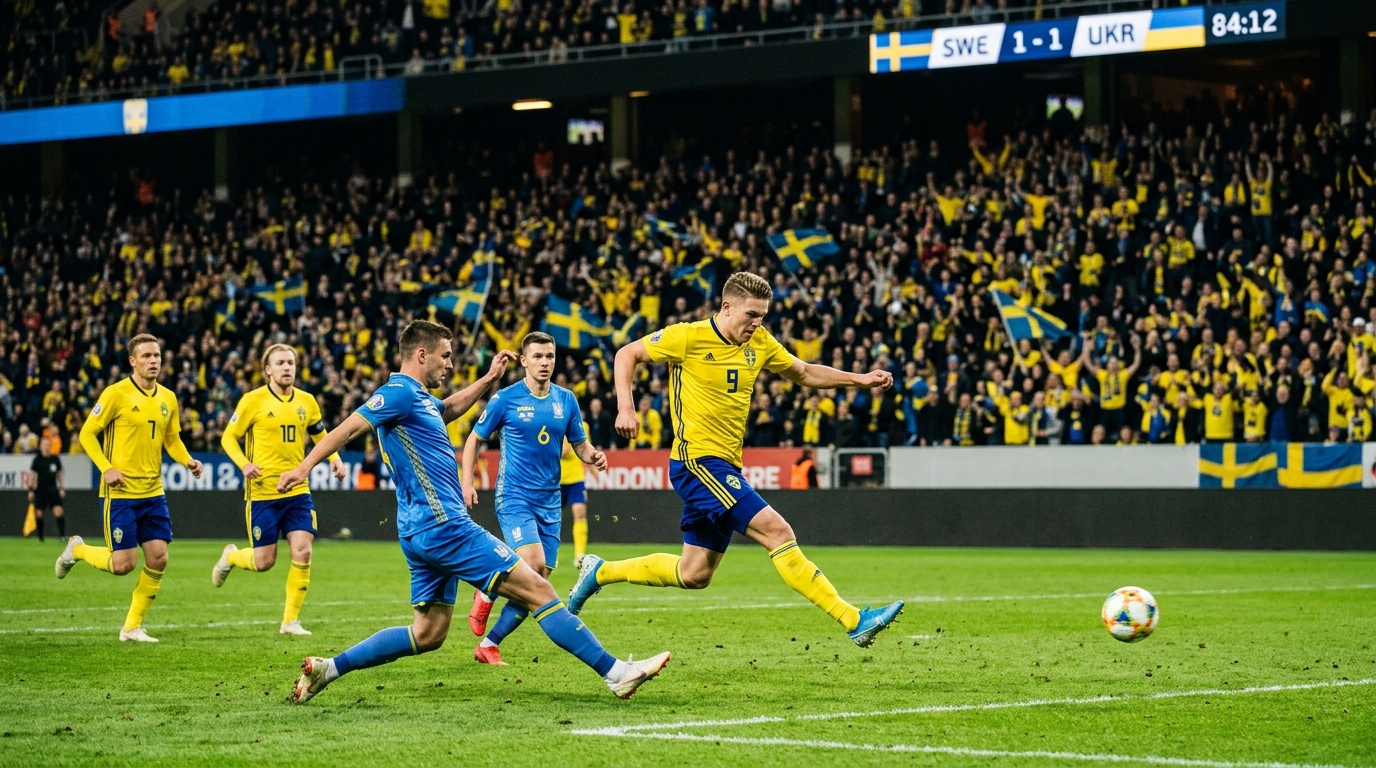 Sverige krossar Ukraina med 3–1, Viktor Gyökeres avgör med hattrick