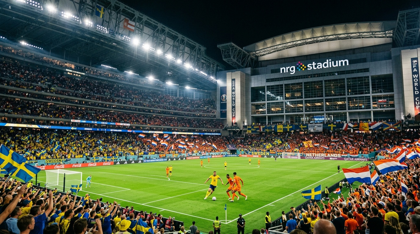 Sverige möter Nederländerna på kontroversiell arena i Houston under VM 2026
