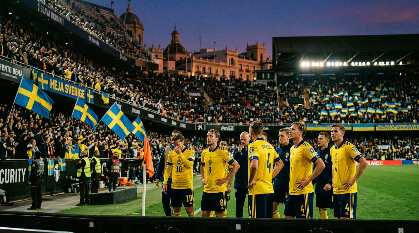 Sverige möter Ukraina i Valencia i avgörande VM-playoff