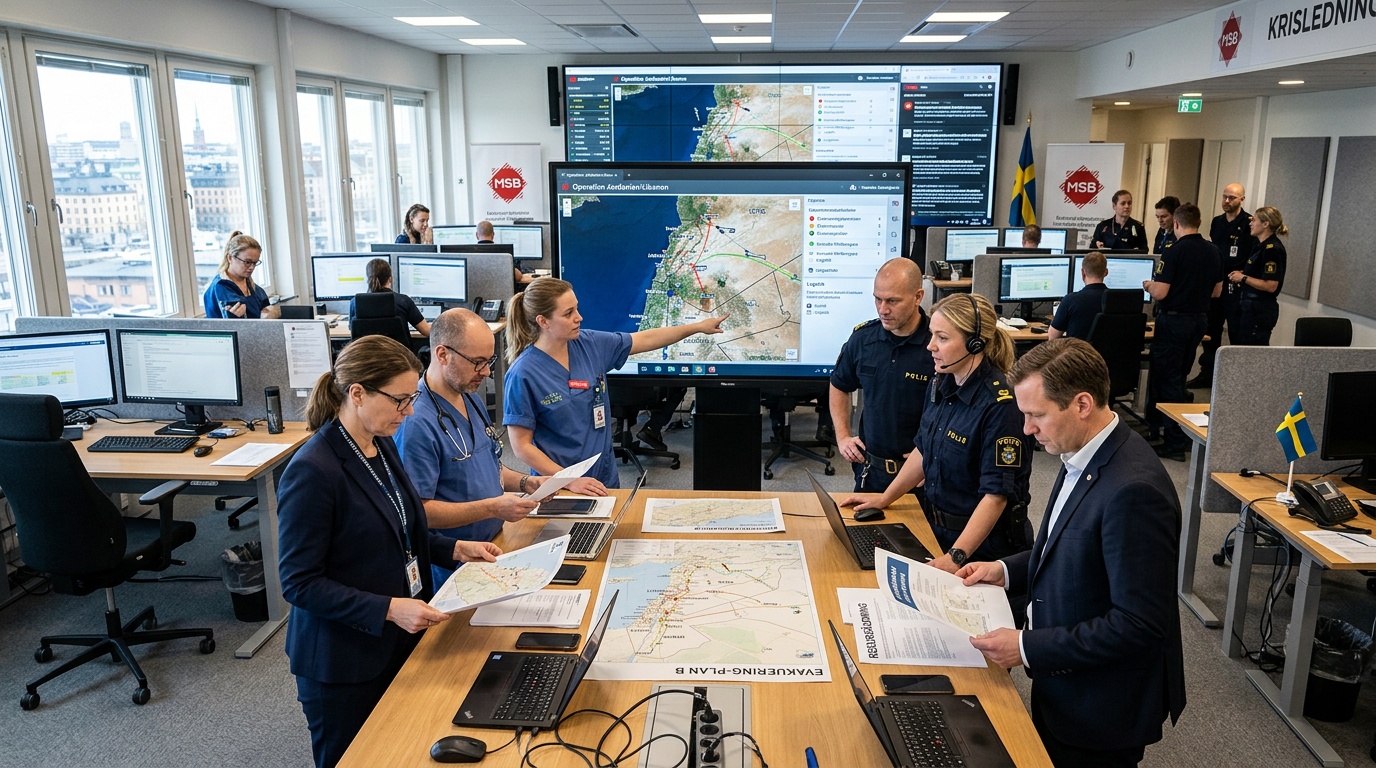 Sverige skickar sjukvårdspersonal och poliser till Mellanöstern för att hjälpa strandsatta