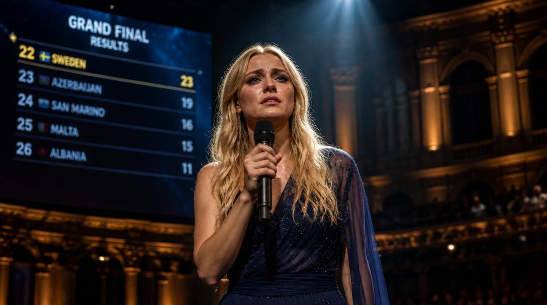 Sverige slutade på 20:e plats i Eurovision, sämsta resultatet på 16 år