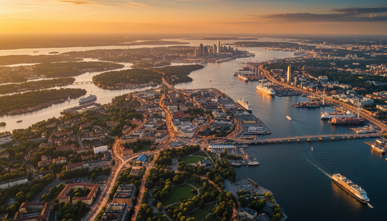 Sveriges 10 största städer rangordnade efter befolkning och yta