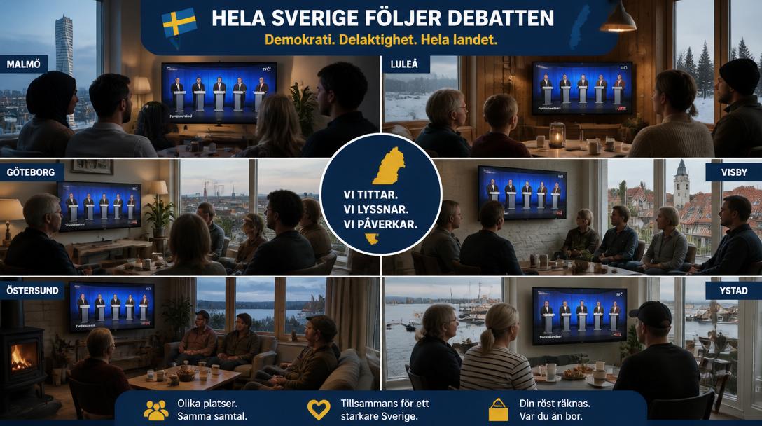 SVT flyttar slutdebatten inför valet 2026 till Gävle