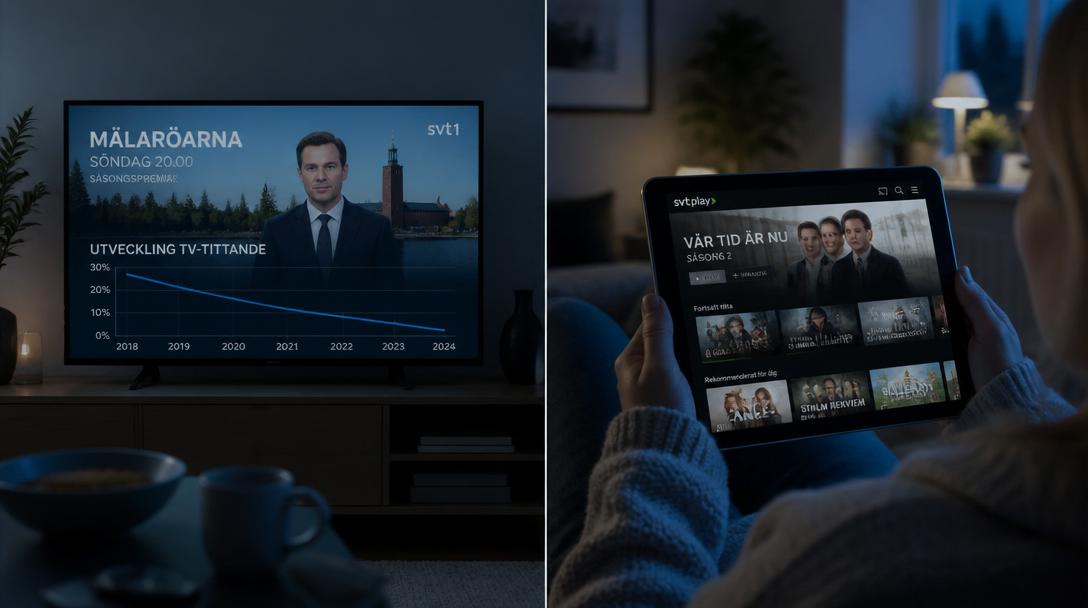 SVT:s "Sverige live" har 27 procent färre tittare än föregångaren på lördagar