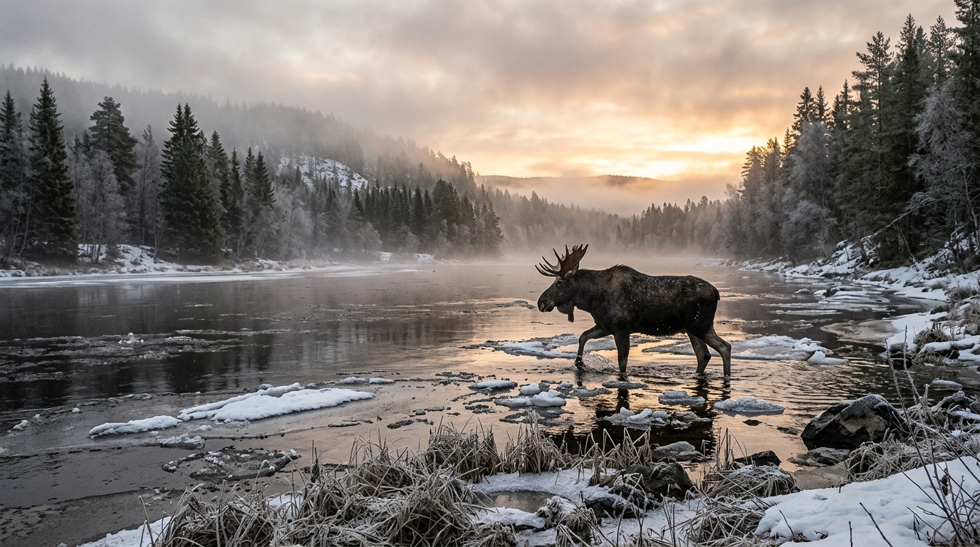 SVT startar älgvandringen fem dagar i förtid, våren kom tidigt i år