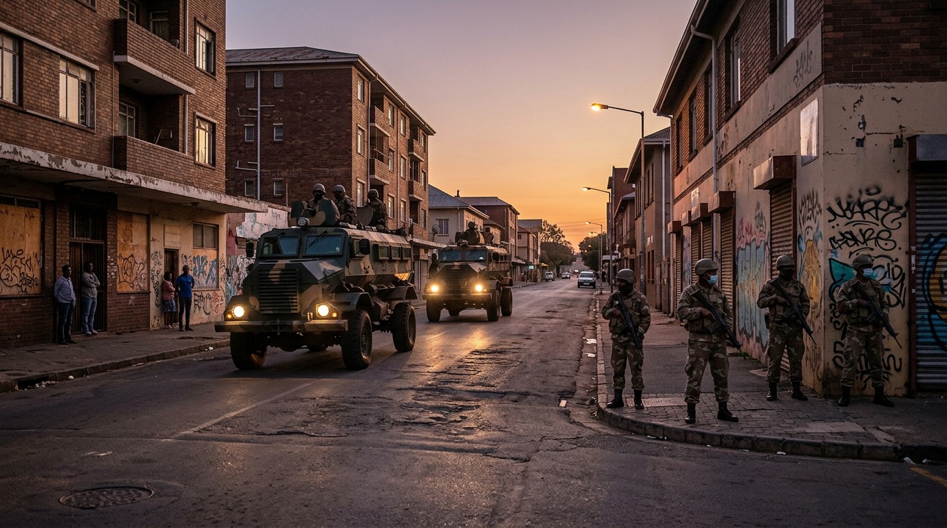 Sydafrika sätter in militären i fem provinser mot gängvåld