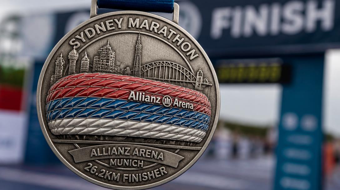 Sydney Marathon råkade sätta tysk arena på medaljerna
