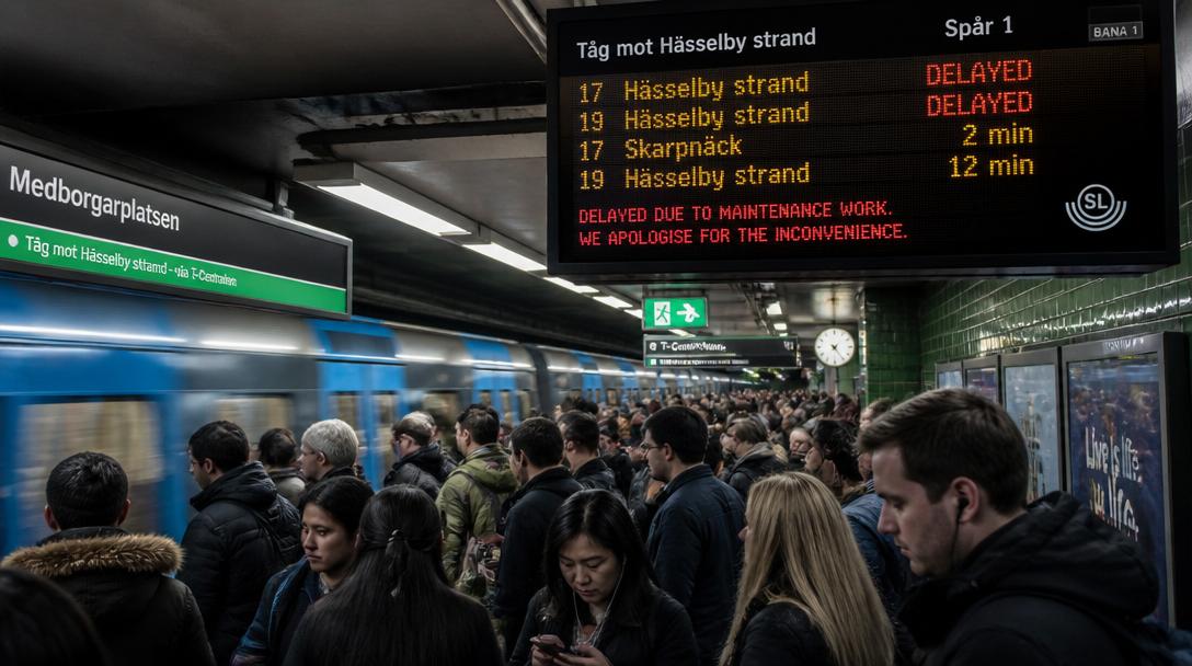 T-banan stängs av på flera sträckor i Stockholm under sommaren 2026