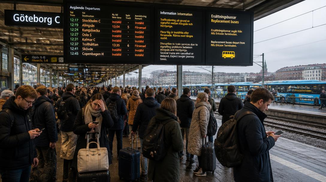 Tågkaos i Göteborg under helgen – elfel och norsk strejk slår till samtidigt