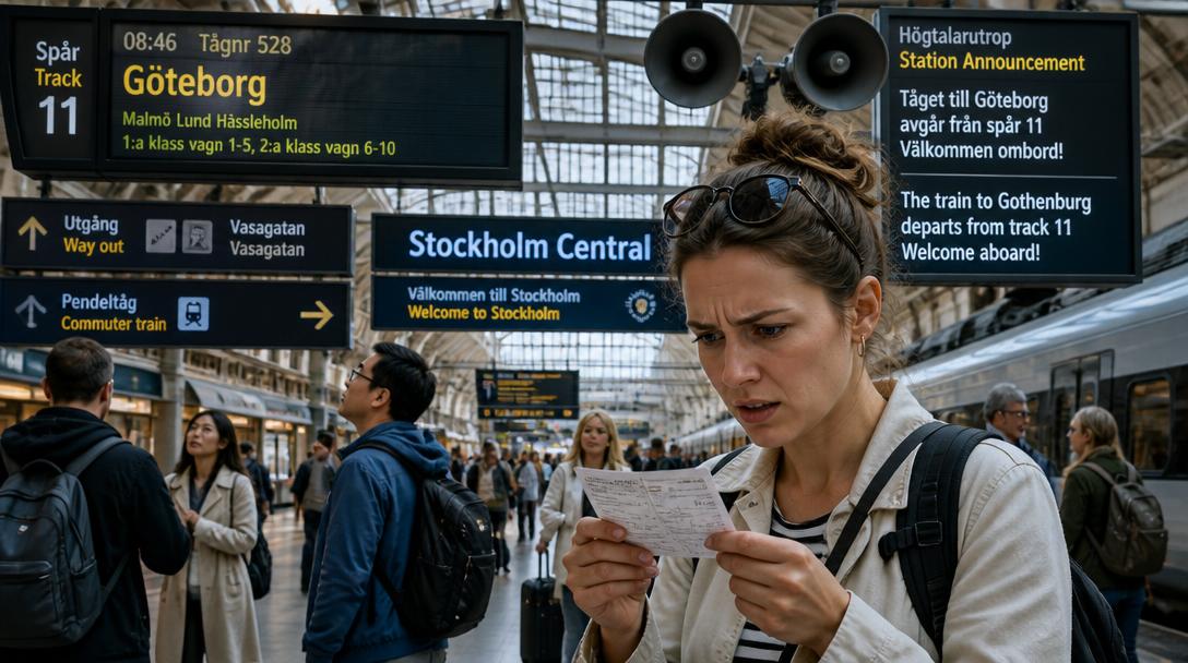 Tågstationer ropar ut ortsnamn på svengelska – "låter lite roligt"