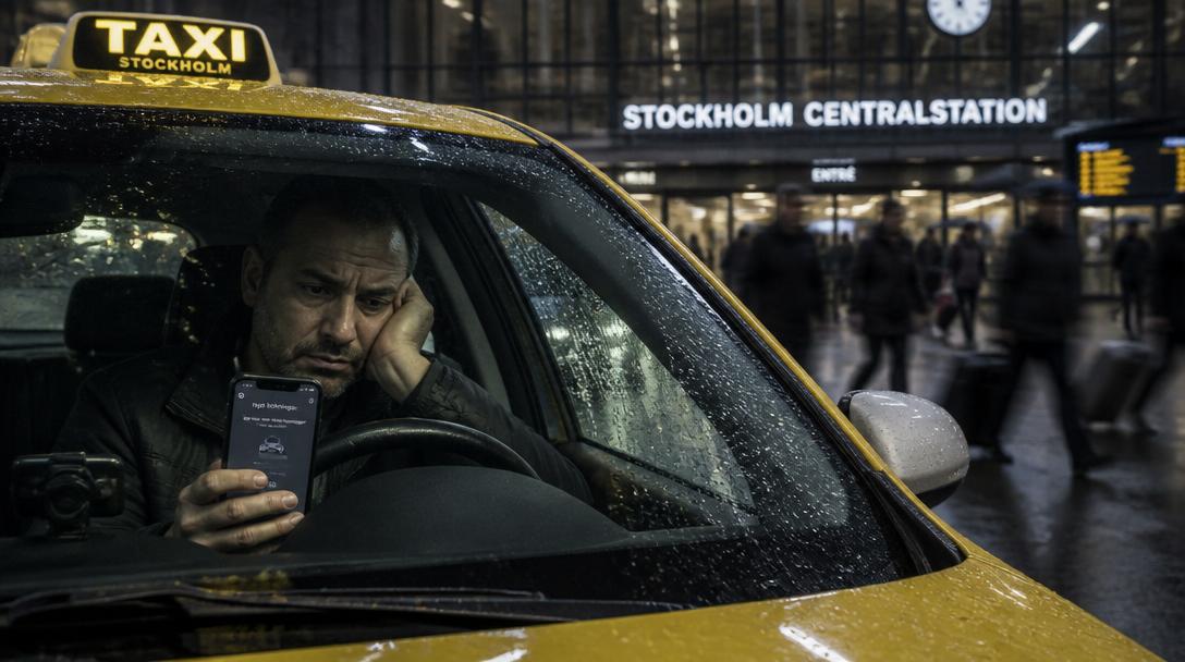 Taxi Stockholms bokningssystem kraschade, chaufförer stod utan uppdrag i timmar