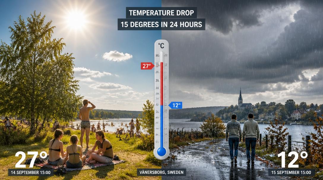 Temperaturen halveras till helgen, enligt SMHI: "Kan kännas som höst"